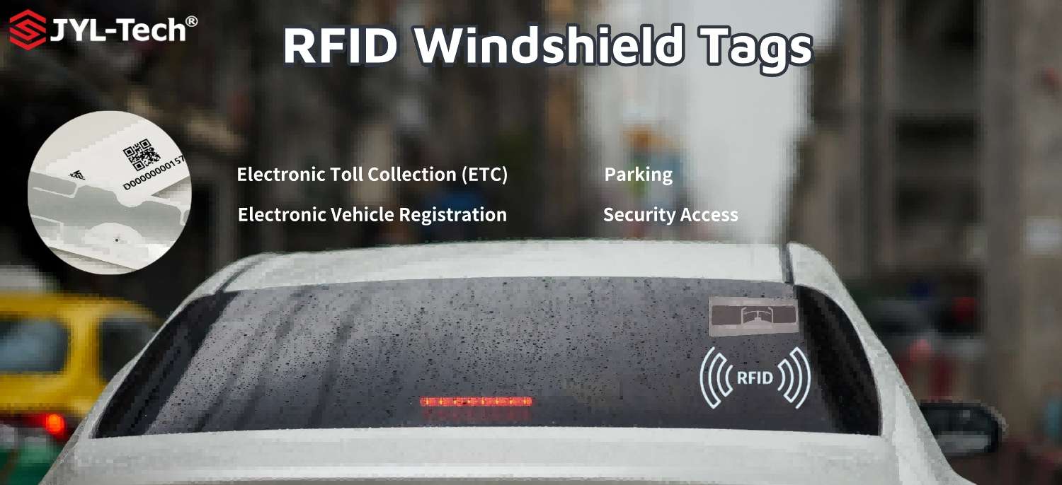 Tamper proof RFID RAIN UHF Windshield Tag JYLTech RFID Expert